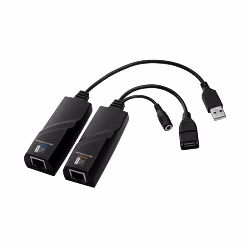 تبدیل افزایش USB 2.0 روی شبکه LAN تا 60 متر فرانت