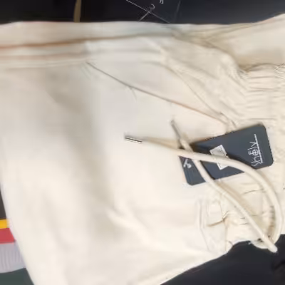 شلوار زنانه لینن کمر کش نیم بگ کنفی