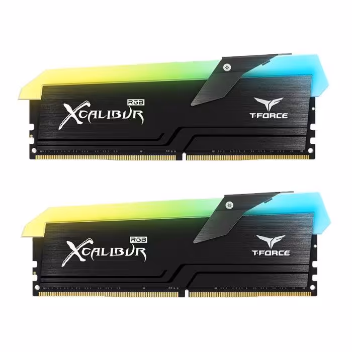 رم دسکتاپ تیم گروپ RAM TEAM GROUP DDR4 16GB2(2×8GB) 3600MHz T-Force Xcalibur RGB
