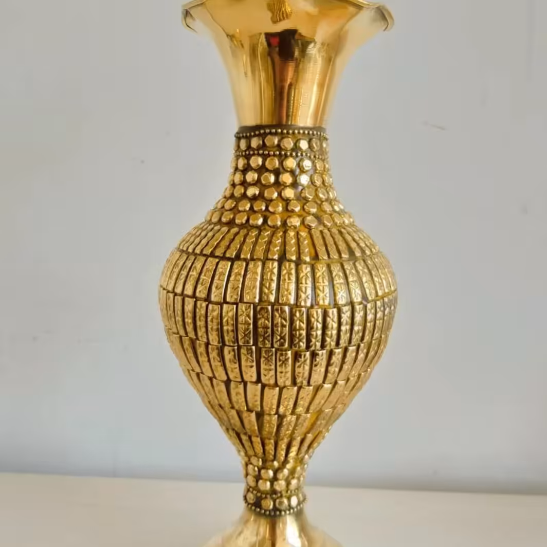 گلدان هندی برنز