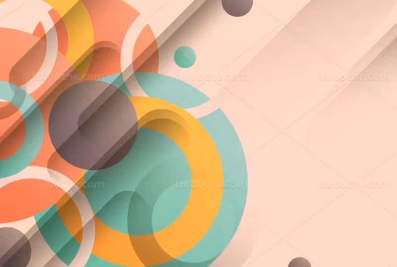 وکتور بک گراند رنگارنگ دایره ای | گرافیک با طعم تربچه