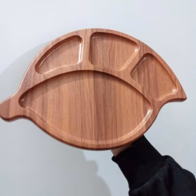 ظروف چوبی برگ،اردوخوری چوبی برگ،اردوخوری برگ،مدل برگ