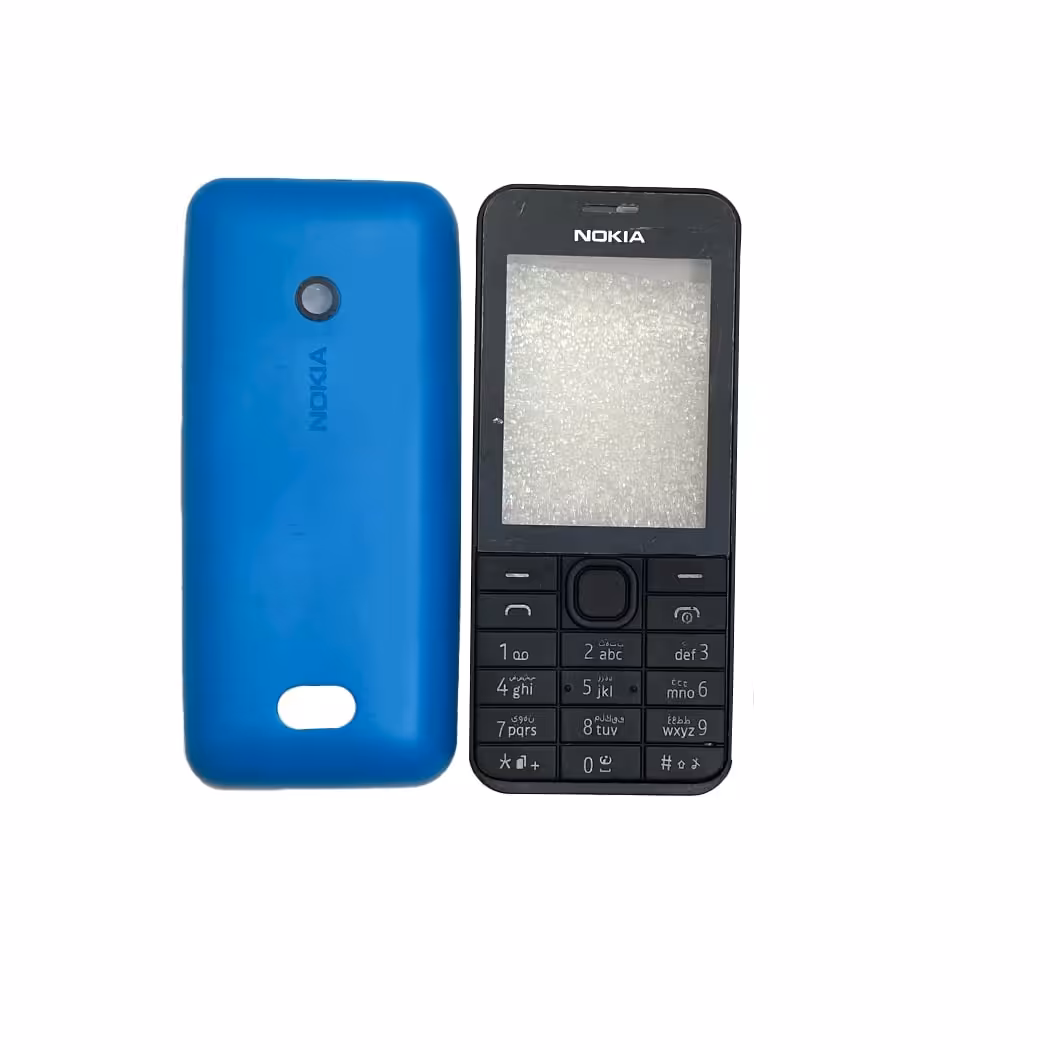 قاب موبایل نوکیا nokia 208-رنگ مشکی،قرمز،ابی،سفید