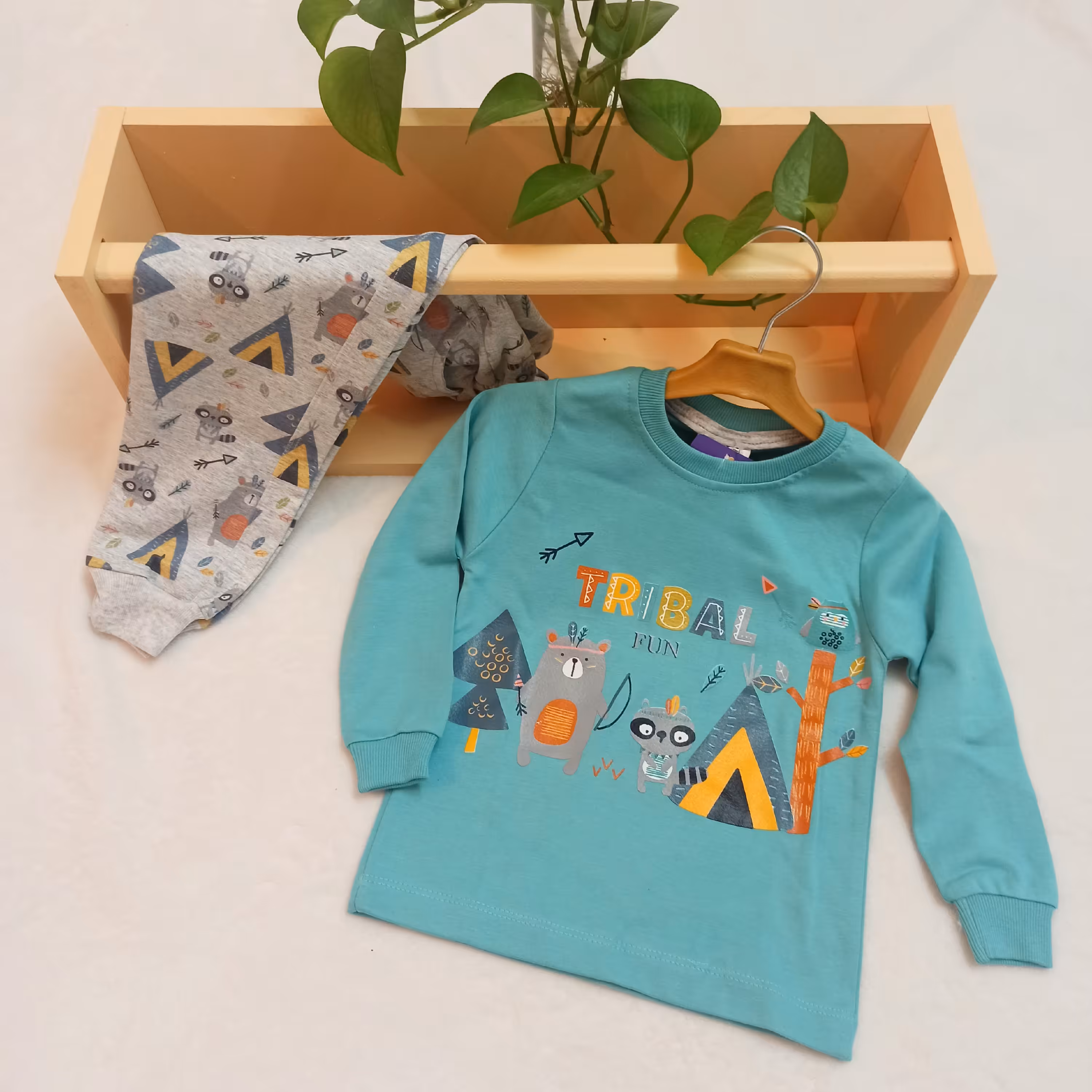 ست بلوزشلوار راحتی پسرانه سایز40تا50