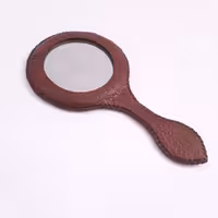 آینه دستدوز چرم طبیعی کد 7112