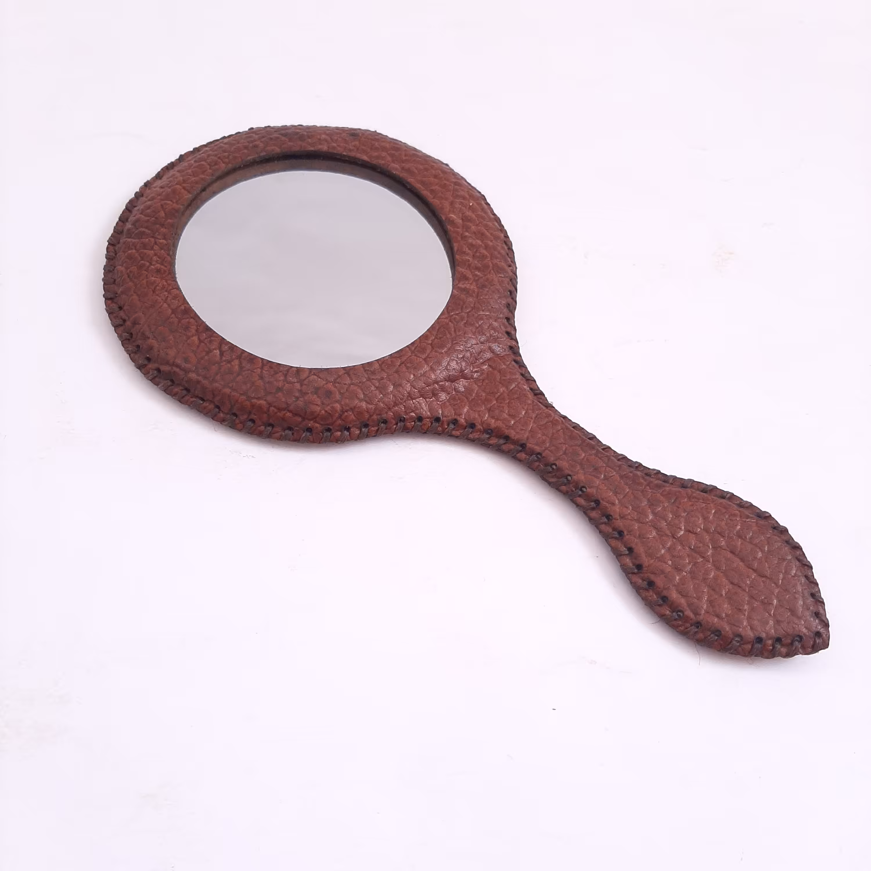 آینه دستدوز چرم طبیعی کد 7112