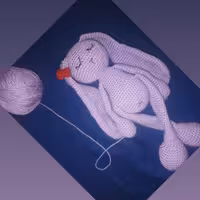 خرگوش بافتنی خواب