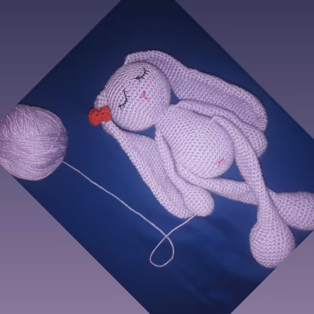 خرگوش بافتنی خواب