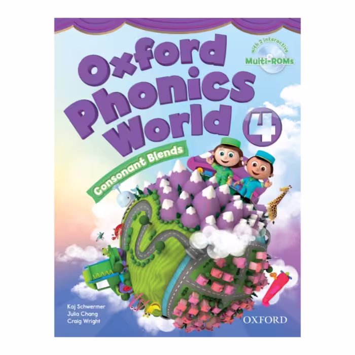 کتاب 4 Oxford Phonics World اثر Kaj Schwermer انتشارات اکسفورد رحلی