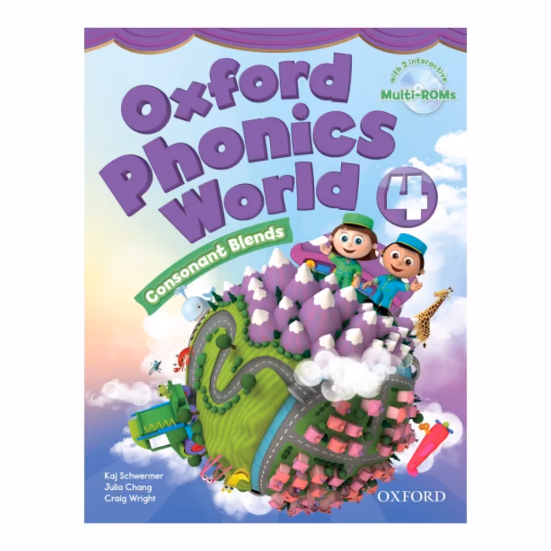 کتاب 4 Oxford Phonics World اثر Kaj Schwermer انتشارات اکسفورد رحلی