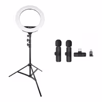 کیت تولید محتوا رینگ لایت Sierra SR-488-A ، پایه 805 و میکروفون K9