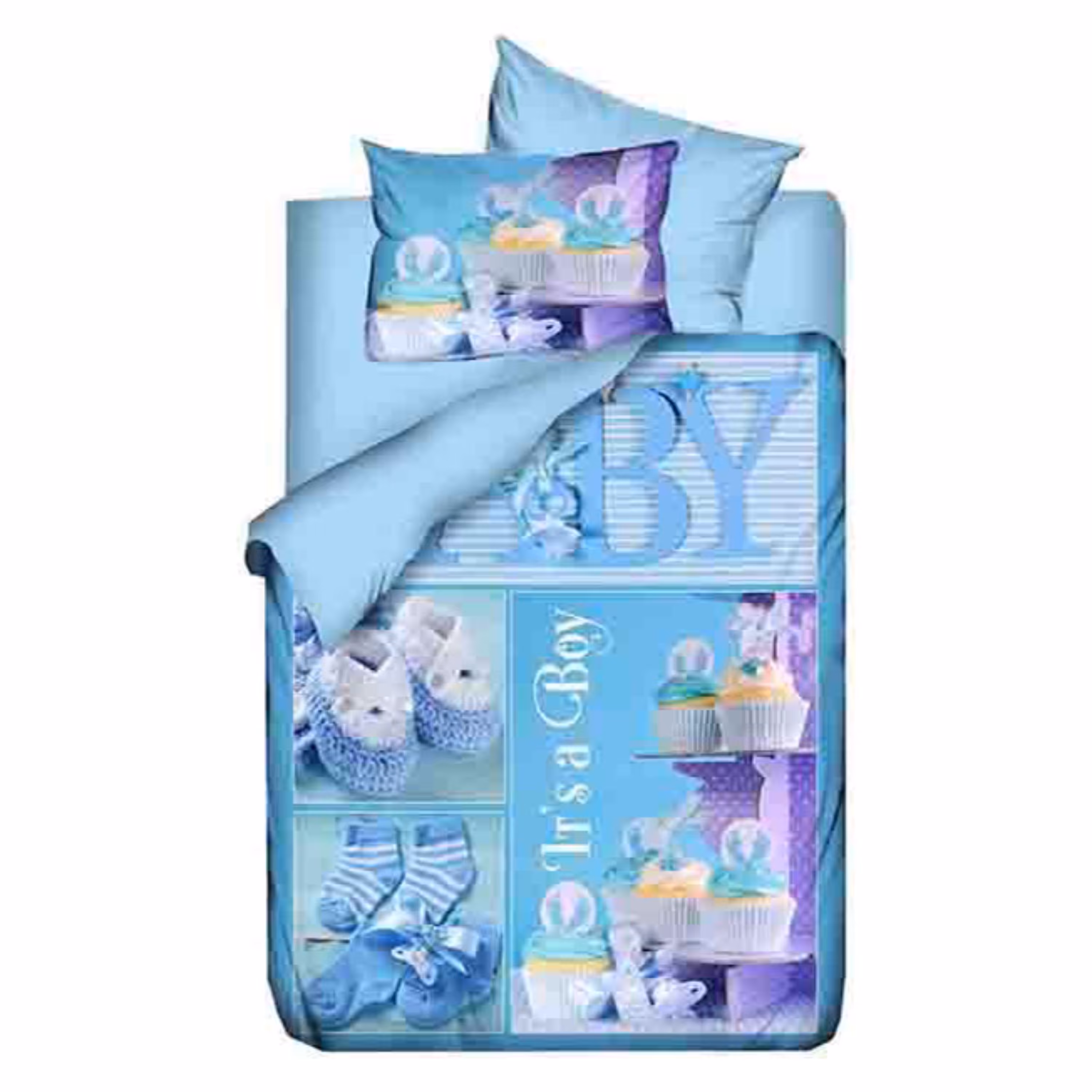 سرویس کاور لحاف نوزادی 4 تکه سه بعدی وارل طرح Boy کد 33015034009