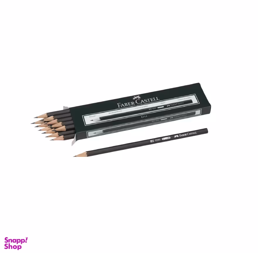 مداد مشکی فابرکاستل (faber-castell) بسته 12 عددی