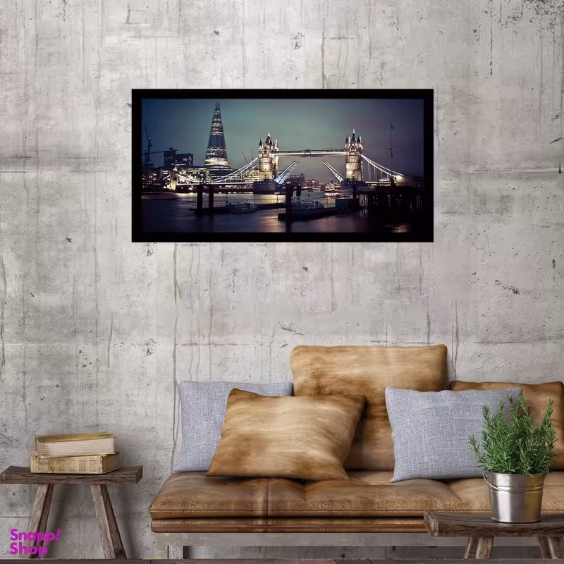 تابلو بکلیت طرح منظره شهر لندن مدل B-S2838