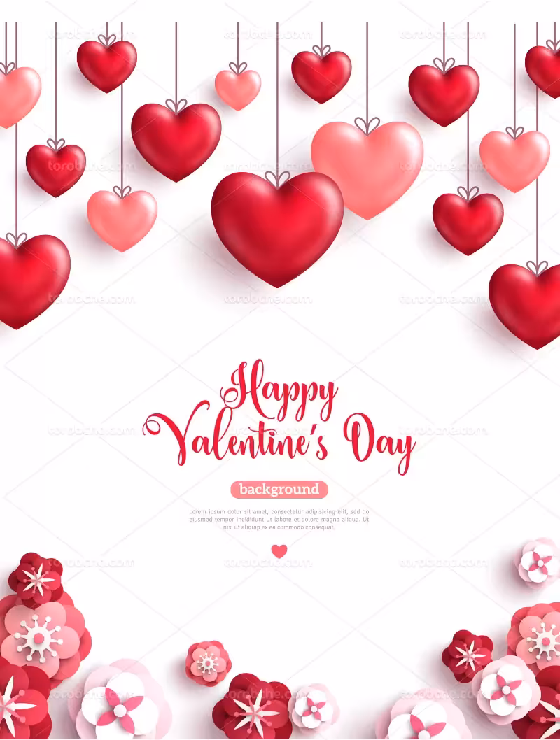 وکتور بک گراند قلب صورتی | گرافیک با طعم تربچه