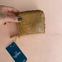 کیف پول زنانه برند کادنزا رنگ نسکافه ای با جاکارتی ارسال رایگان 
