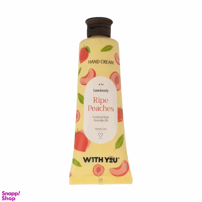 کرم مرطوب کننده ویت یو (With You) مدل Ripe Peaches حجم 50 میلی‌ لیتر