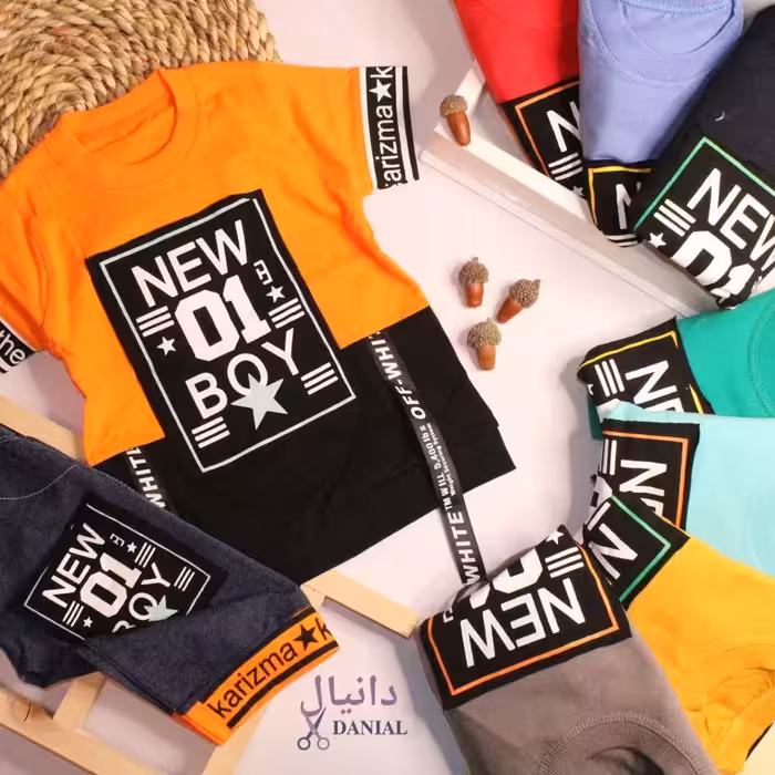 تیشرت شلوارک پسرانه پنبه سوپر