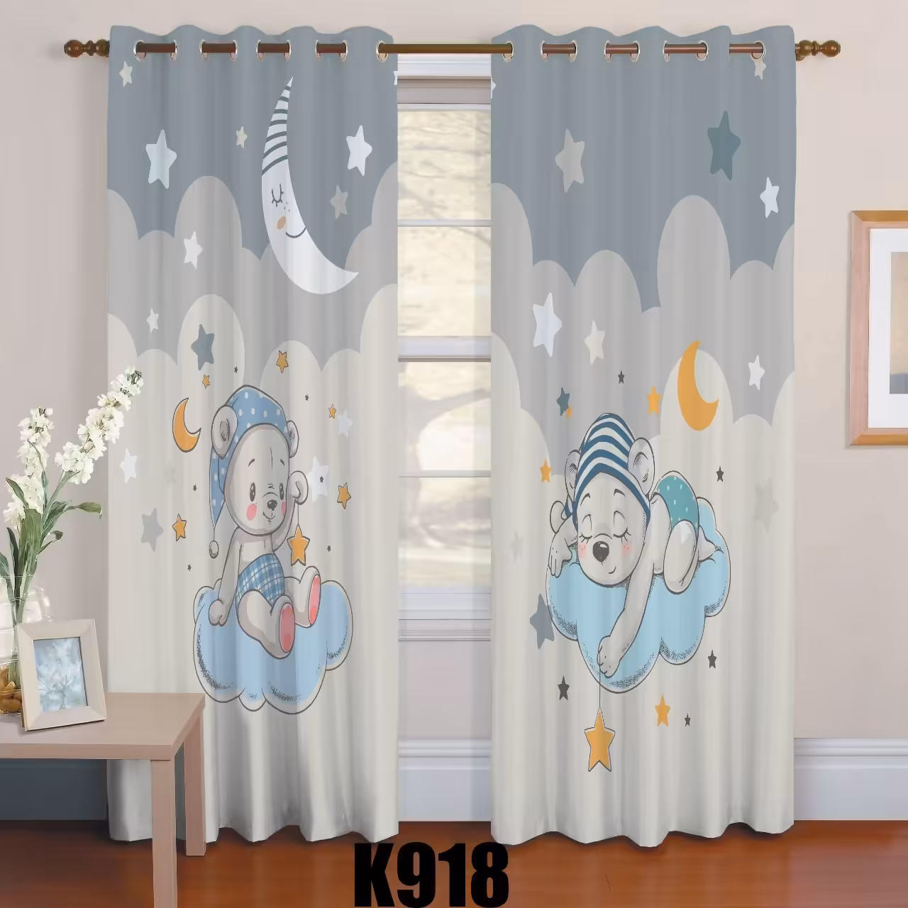 رو تختی یک نفره سه بعدی طرح خرس خوابالو 1