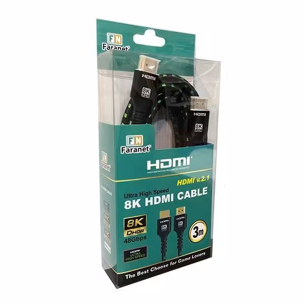 کابل HDMI v2.1 8K فرانت 3 متری

