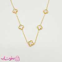 گردنبند دخترانه مدل ونکلیف سفید کد 270