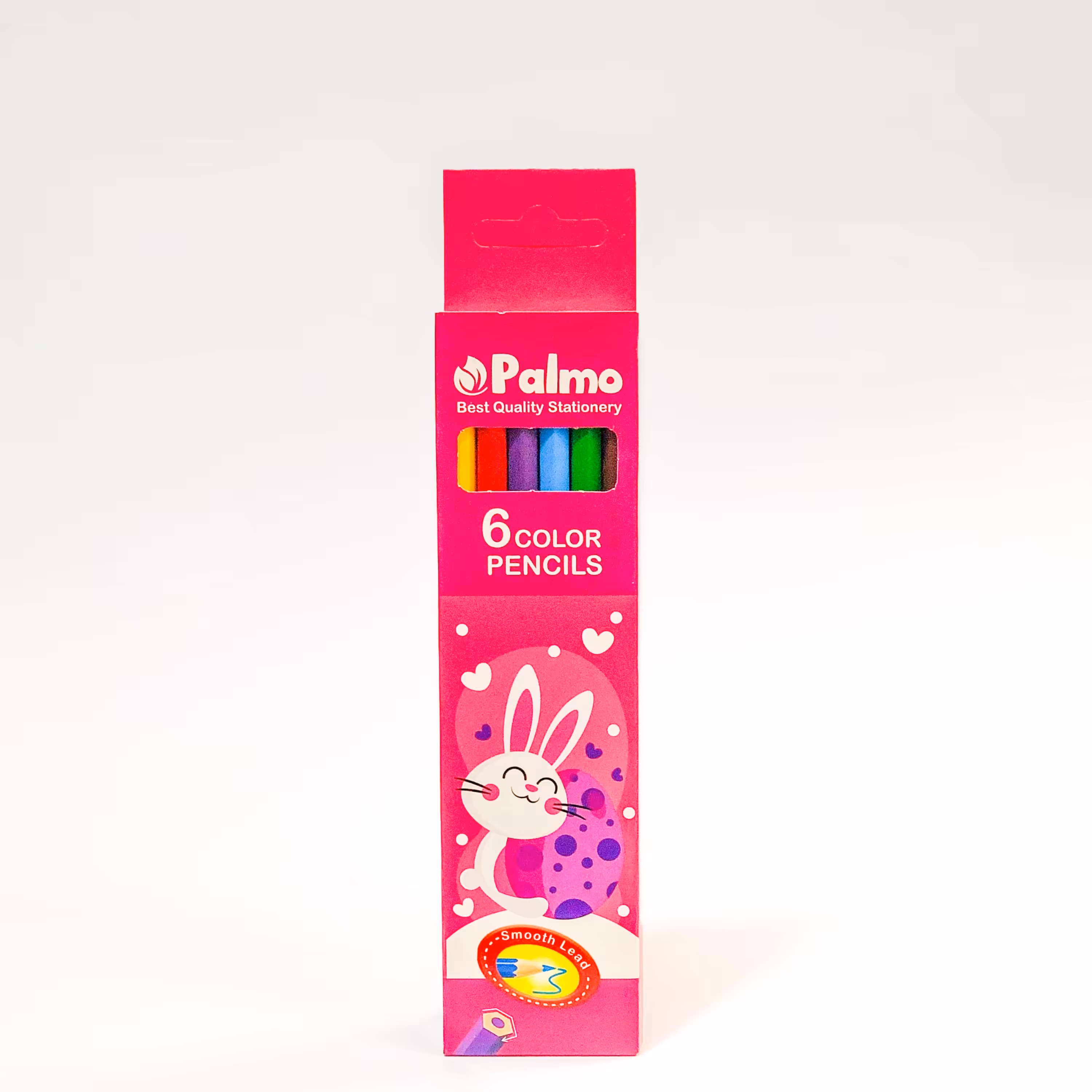 مداد رنگی 6 رنگ جعبه مقوایی پالمو