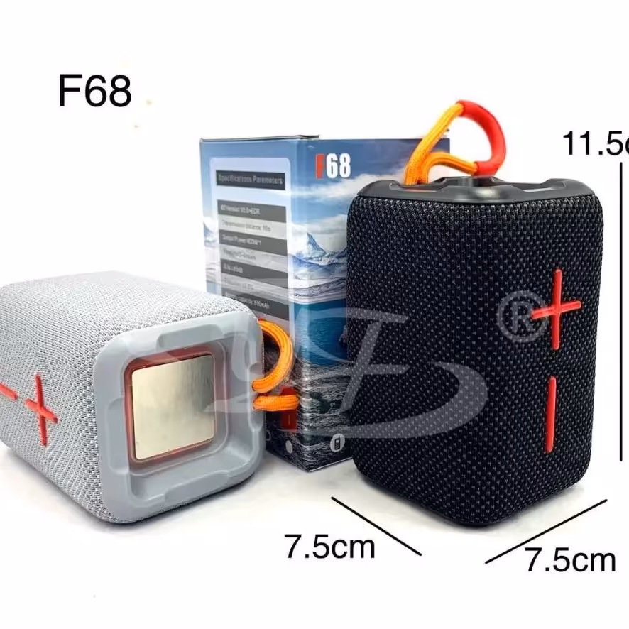 اسپیکر بلوتوثی رم و فلش خور قابل حمل مدل F68 قرمز

