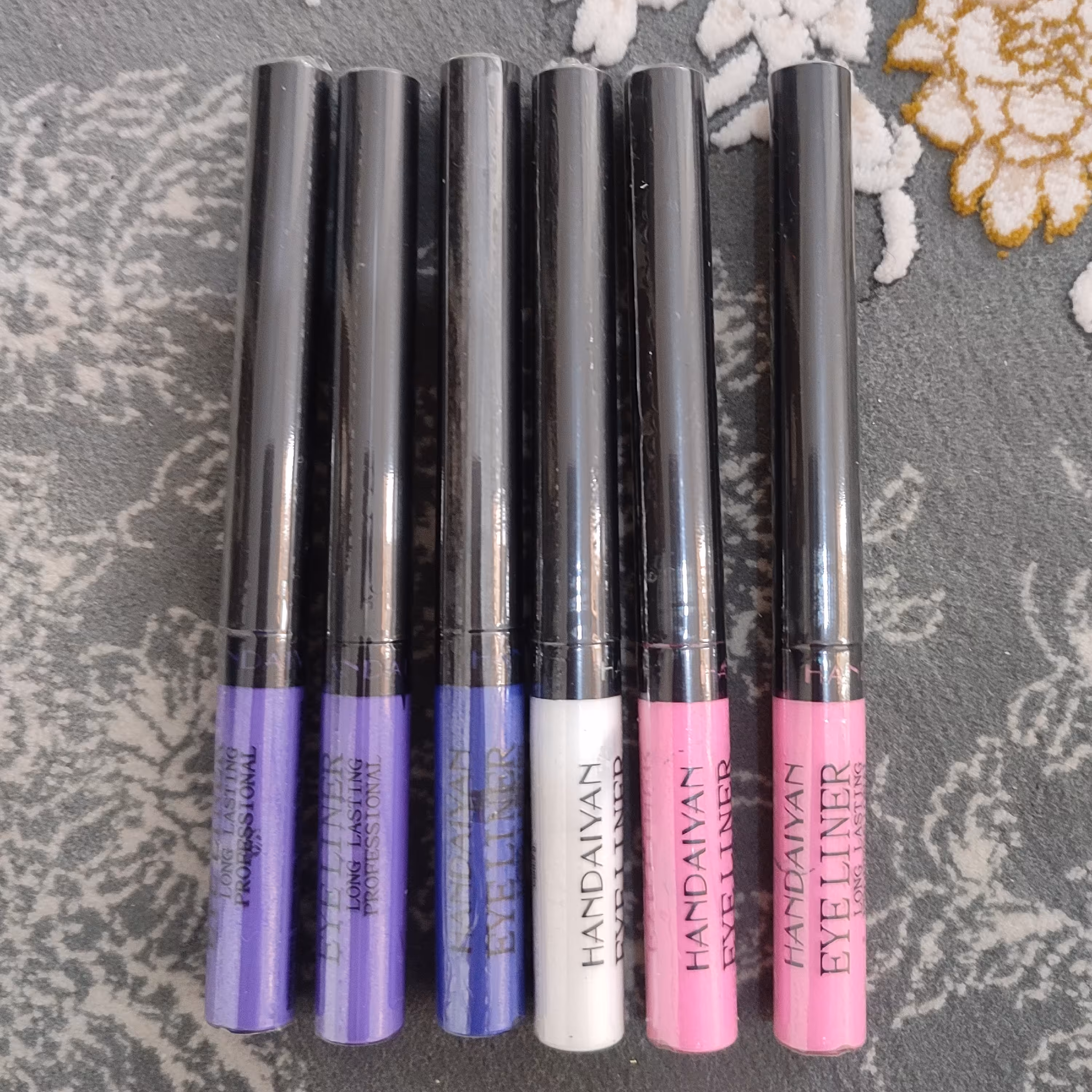 خط چشم رنگی مویی هندیان رنگ سفید  