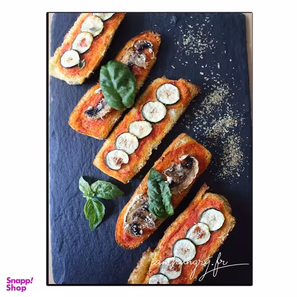 تابلو شاسی بکلیت طرح غذای ایتالیایی بروسکتا مدل SH-9388