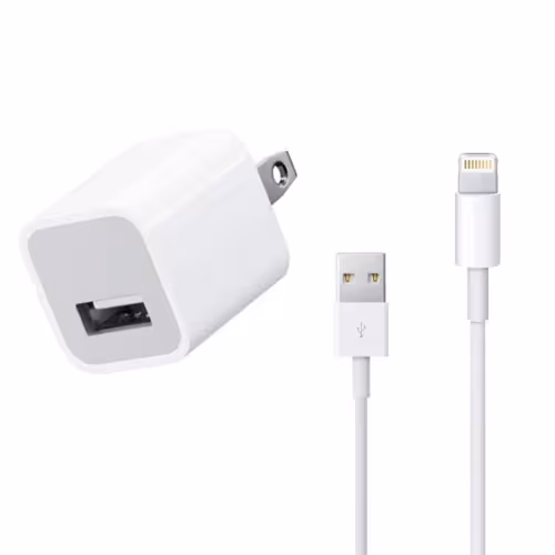 شارژر و کابل USB به لایتنینگ مدل MD814