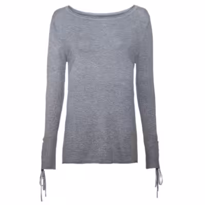 بلوز بافت زنانه برند آلمانی esmara سایز L اروپایی رنگ طوسی بافت اسمارا