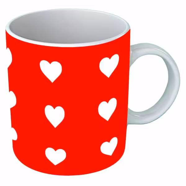 ماگ سرامیکی طرح قلب کد718