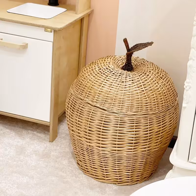 سبد اسباب بازی حصیری مدل سیب کد 4472846