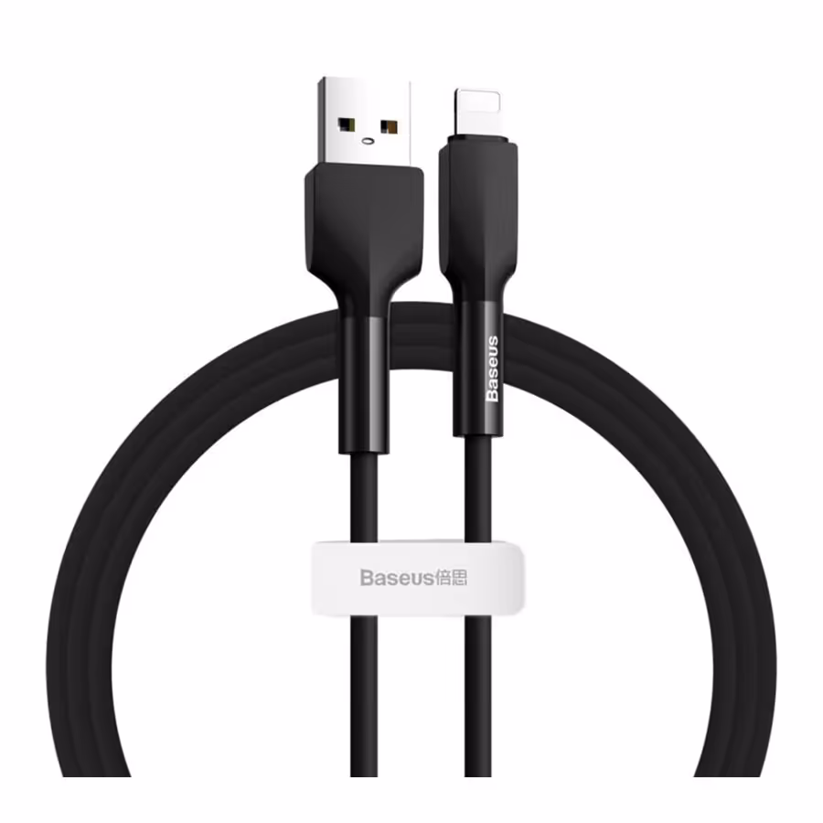 قیمت و خرید کابل تبدیل 1 متری USB به لایتنینگ بیسوس مدل Silica Gel CALGJ-01 | یاس ارتباط