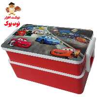 ظرف غذا دو طبقه ساندویچ برند کارا مناسب برای ماکروفر