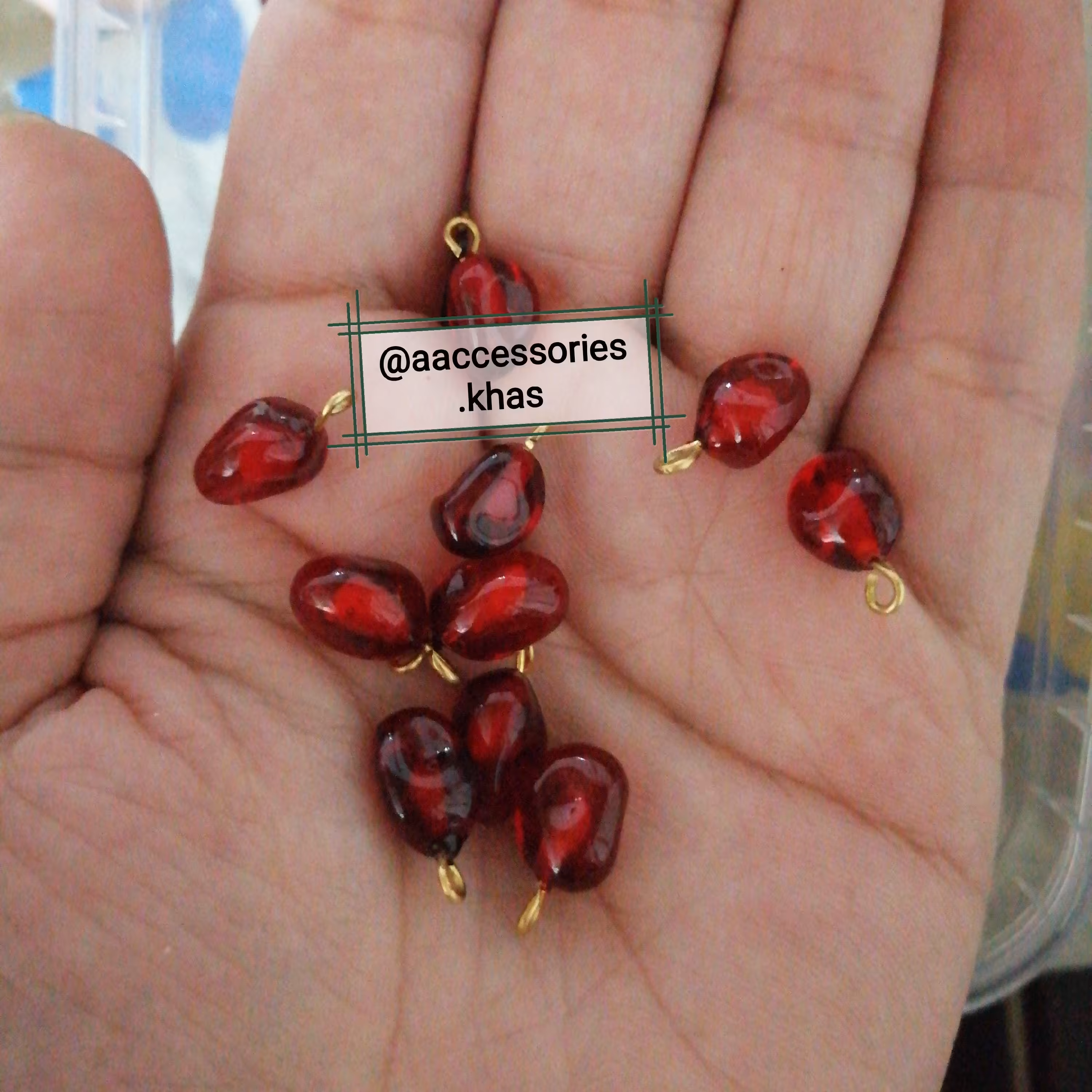 بسته 100تایی دانه انار دونه انار یلدایی  بدون اثره انگشت سه بعدی  