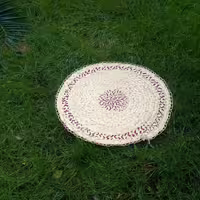 سفره گرد حصیر بافی شده(لی)