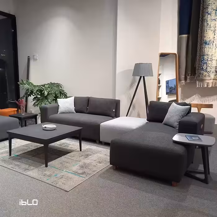 ست شش نفره مبل راحتی ال الین (زغال سنگی)