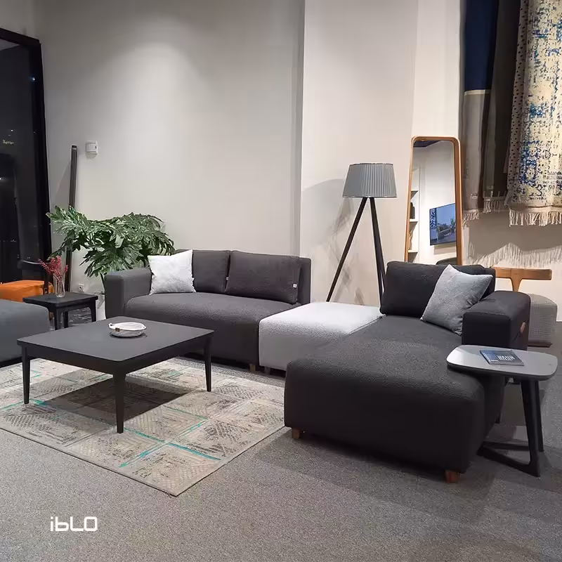 ست شش نفره مبل راحتی ال الین (زغال سنگی)