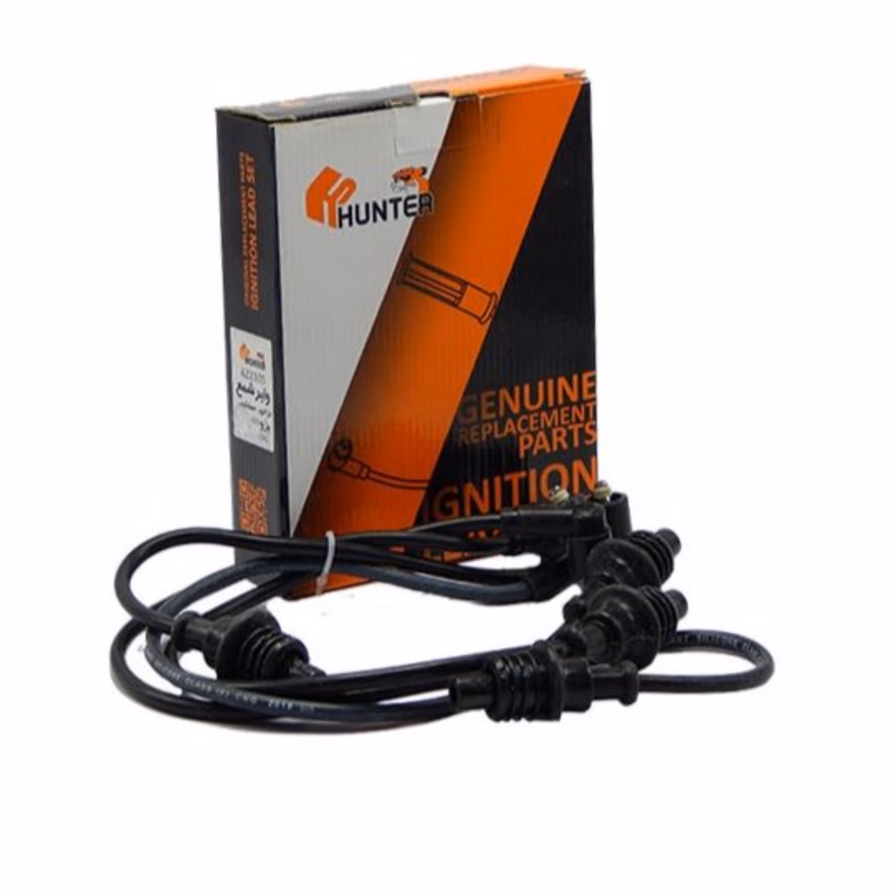 وایر شمع  پژو 405  تقویتی انژکتور سیلیکونی تقویتی قدرت بالا مارک هانتر اصل