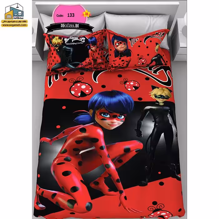 روتختی یک نفره گوزل سه بعدی دختر کفشدوزکی مدل RSG133