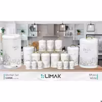 سرویس آشپزخانه (اورانوس) 17پارچه لیماک موجود در6 طرح و4رنگ مناسب برای جهیزیه (طرح لیانا)پس کرایه