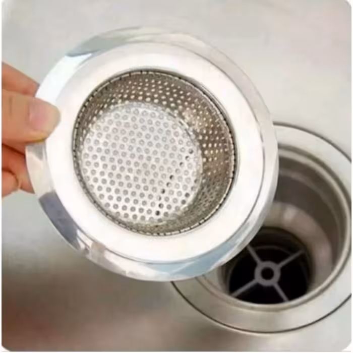 صافی سینک پانچی گرد بزرگ استیل درجه یک