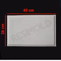 قالب سیلیکونی کد 76 ( سینی مستطیل ساده )