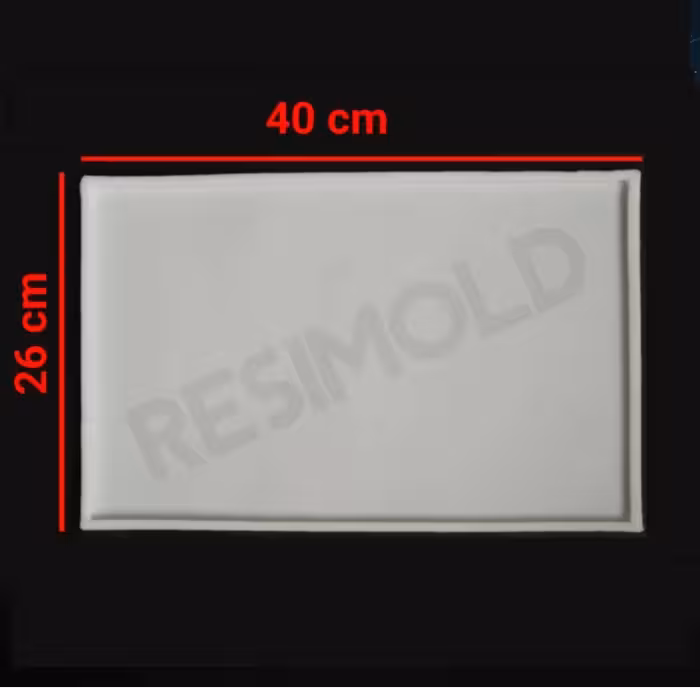 قالب سیلیکونی کد 76 ( سینی مستطیل ساده )