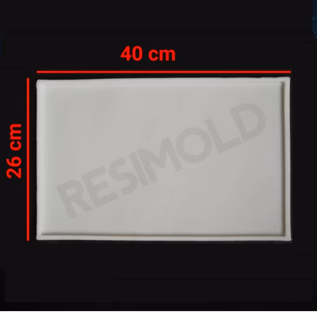 قالب سیلیکونی کد 76 ( سینی مستطیل ساده )