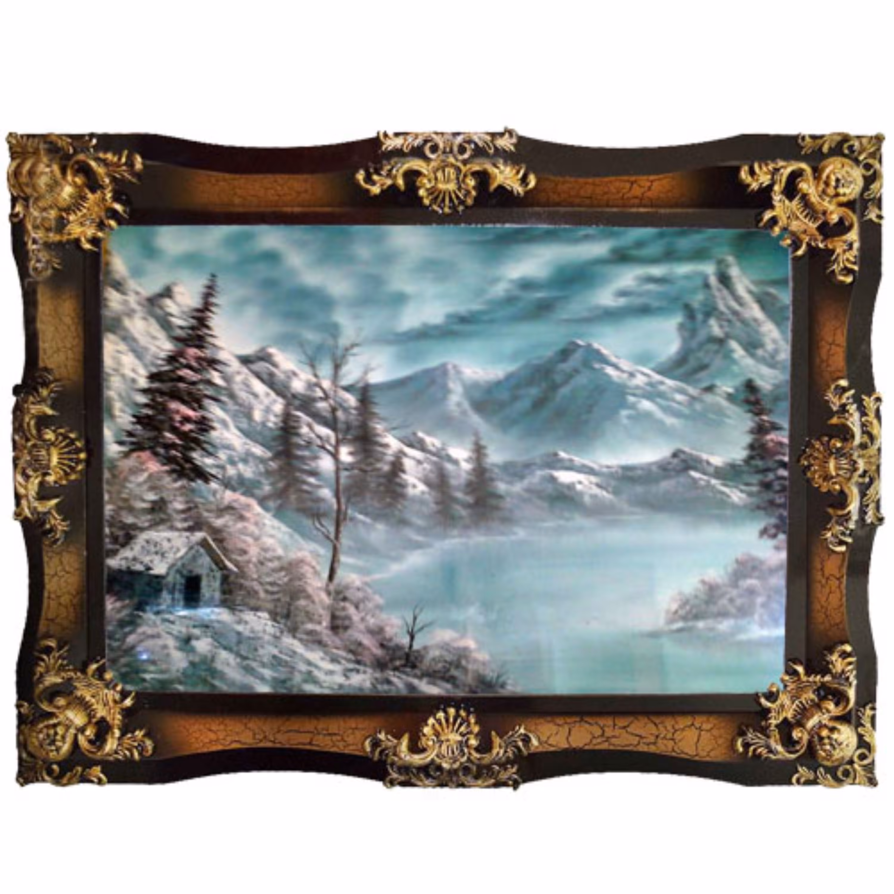 تابلو رنگ روغن زمستان