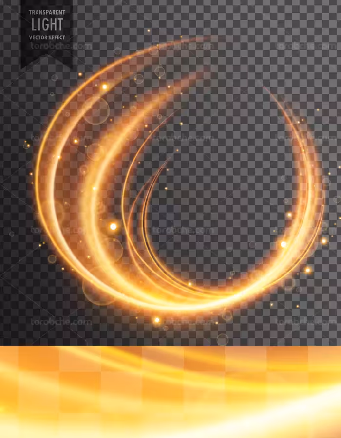 وکتور طرح افکت نور بدون پس زمینه شماره 10 - گرافیک با طعم تربچه
