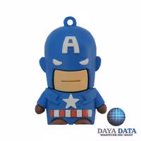 فلش مموری فانتزی دایا دیتا کاپیتان آمریکا کوچک مدلPC1048-5 ظرفیت64GB-USB2 آبی