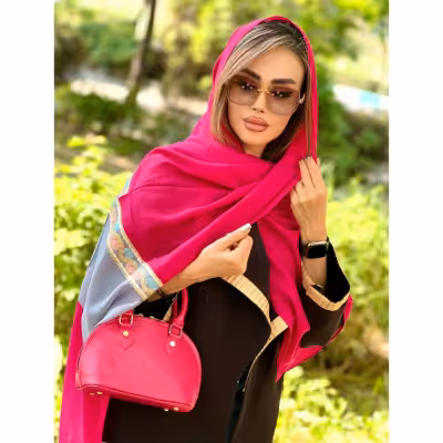 شال نخی مجلسی تکه دوزی